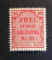 Deutsches Reich 1903 Dienstmarken Mi. 4 Postfrisch/** MNH - Service