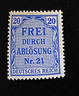 Deutsches Reich 1903 Dienstmarken Mi. 5 Postfrisch/** MNH - Servizio