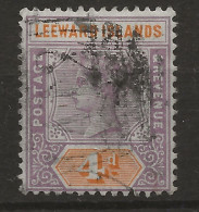 Leeward Islands, 1890, SG    4, Used - Leeward  Islands