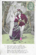 CARTE  FANTAISIE -  ANNEE 1907 -   POEME SUR LA ROSE  - CIRCULEE  - COLLECTION JULIETTE - VARENNES SUR LOIRE - Collections & Lots