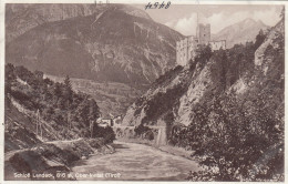 D8126) Schloß LANDECK - Ober Inntal - Straße Entlang Vom Fluss - Tolle Alte AK - Landeck