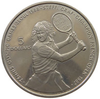 NIUE 5 DOLLARS 1987 STEFFI GRAF #a096 0245 - Niue