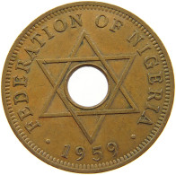 NIGERIA PENNY 1959 Elizabeth II. (1952-2022) #s022 0123 - Nigeria