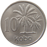 NIGERIA 10 KOBO 1976 OFF-CENTER #a016 0525 - Nigeria