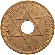 NIGERIA 1/2 PENNY 1959 Elizabeth II. (1952-2022) #s018 0367 - Nigeria