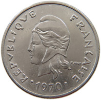 POLYNESIA 20 FRANCS 1970  #a013 0815 - Französisch-Polynesien