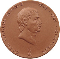 PORZELLAN MEDAILLE  KARL WILHELM SCHEELE #tm2 0681 - Autres & Non Classés