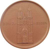 PORZELLAN MEDAILLE  DOM ZU MEISSEN #tm1 0537 - Autres & Non Classés