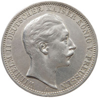 PREUSSEN 3 MARK 1912 Wilhelm II. (1888-1918) #c048 0191 - 2, 3 & 5 Mark Silber