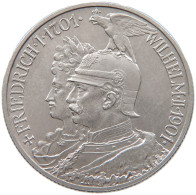 PREUSSEN 2 MARK 1901 Wilhelm II. (1891-1918) #t143 0443 - 2, 3 & 5 Mark Silber