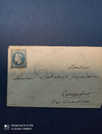 France N°29 Seul Sur Lettre TAD Le Havre Pour Camenbert Par Vimoutiers - 1849-1876: Classic Period