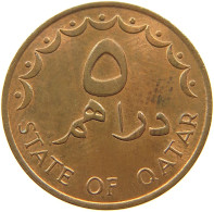 QATAR 5 DIRHAMS 1978  #a037 0741 - Qatar