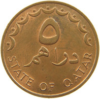 QATAR 5 DIRHAMS 1978  #a037 0737 - Qatar