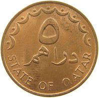 QATAR 5 DIRHAMS 1978  #a037 0747 - Qatar