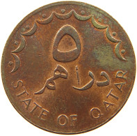 QATAR 5 DIRHAMS 1978  #a037 0733 - Qatar