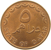 QATAR 5 DIRHAMS 1973  #a037 0745 - Qatar