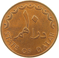 QATAR 10 DIRHAMS 1973  #a037 0657 - Qatar