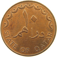 QATAR 10 DIRHAMS 1973  #a037 0641 - Qatar