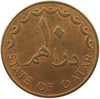 QATAR 10 DIRHAMS 1973  #a037 0637 - Qatar
