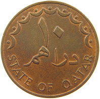 QATAR 10 DIRHAMS 1973  #a037 0629 - Qatar