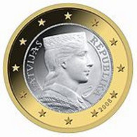 Letland 2021  1 Euro Uit De BU - COFFRET     7.000 Ex  ZEER ZELDZAAM - RARE  !! - Lettonia