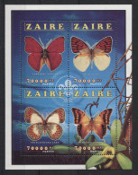 Zaire - 1996 Butterflies Kleinbogen MNH__(TH-22763) - Nuovi