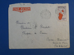 DF5 MADAGASCAR BELLE LETTRE 1936 PETIT BUREAU MAJUNGA  A  PERSAN BEAUMONT    FRANCE ++ 12F50 +AFFR. INTERESSANT + - Covers & Documents