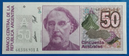 Argentina 50 Australes 1986/1989(ND) P326b FDS/UNC (B/1-63 - Argentine