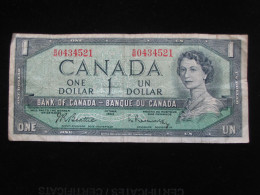 CANADA . 1 Dollar 1954 - One Dollar 1954 - Bank Of Canada **** EN ACHAT IMMEDIAT **** - Canada