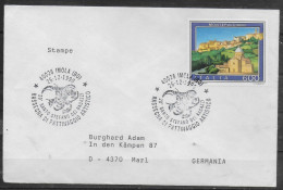 ITALIE  Lettre  1990 Imola Patinage - Patinage Artistique