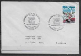 ITALIE  Lettre  1993 Mezzana Canoe Kayak - Canoa