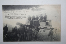 Catastrophe Dirigeable Militaire " République " 25 Septembre  1909 - Nacelle Avant Départ  Capitaine Marchal ... - Dirigeables