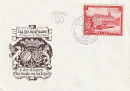 Sarre FDC Journée Du Timbre 1954 - FDC