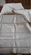 DRAP ANCIEN TISSU ANCIEN LIN COTON ANNEES 1905-1910 - Lakens