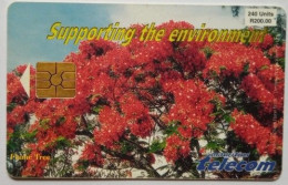 Mauritius 240 Units R200 Chip Card - Supporting The Environment - Flame Tree - Mauritius