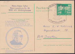 Hildburghausen 10 Pfg C-Ganzsache Mit Abb. Carl Joseph Meyer - Cartes Postales Privées - Oblitérées