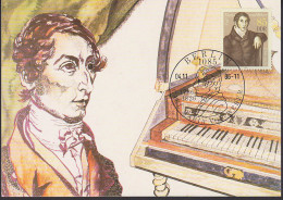 MC 3055, Carl Maria Von Weber Marke Aus Block 86, Maximumkarte SoSt. - Cartes-Maximum (CM)