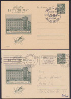 Bautzen So-GA Postamt Mit SoSt. 10 Jahre Deutsche Post, Bzw. MWSt. Halle 10 Jahre Deutsche Post, 10 Jahre Arbeit Für Den - Postcards - Used