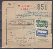 Vrachtbrief Met Stempel HOBOKEN N°1 MILITAIR COLLI - Documenten & Fragmenten
