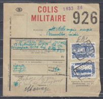 Vrachtbrief Met Stempel MANAGE 8 COLIS MILITAIRE - Documents & Fragments