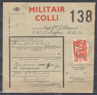 Vrachtbrief Met Stempel TURNHOUT F1F MILITAIR COLLI - Documents & Fragments