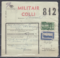 Vrachtbrief Met Stempel ANZEGEM MILITAIR COLLI - Documents & Fragments