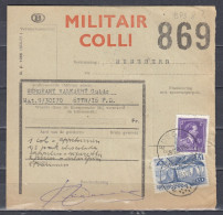 Vrachtbrief Met Stempel EDEGEM MILITAIR COLLI - Documenti & Frammenti