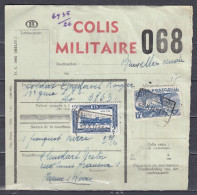 Vrachtbrief Met Stempel HAINE ST PIERRE COLIS MILITAIRE - Dokumente & Fragmente