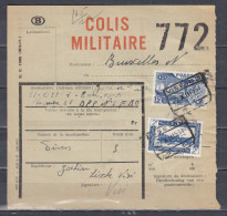Vrachtbrief Met Stempel VISE N°3 COLIS MILITAIRE - Dokumente & Fragmente