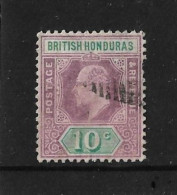 BRITISH HONDURAS 1907 10c SG 87 FINE USED Cat £25 - British Honduras (...-1970)