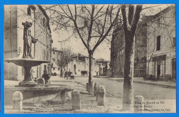 CPA GARD (30) - UZES - RUE DE LA REPUBLIQUE ET BOULEVARD GAMBETTA - Uzès