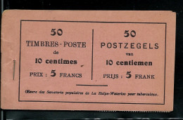 Carnet: N° A 15 B ( N° Au Verso 1013)  Couverture Ok  Timbres ** Sauf Dernier Volet ( Voir Scan ) - 1907-1941 Oude [A]