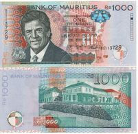 MAURITIUS   1’000 Rupees   P63c    Dated  2016.    " Sir Charles Gaetan Duval "   UNC - Maurice