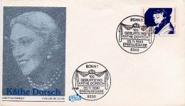 GERMANY - DEUTSCHE - FDC 1990 - KATHE DORSCH   THEATER - 1981-1990